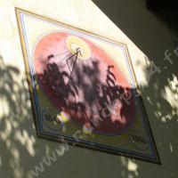 Cadran de l’église, recréé en 2006 par J.F. Gavoty