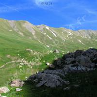 En vue de la Cabane sous le Rocher