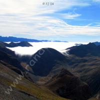 Vue sur le Vallon de la Moutière (à gauche)