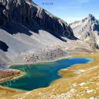 Au retour, le lac de l’Oronaye