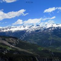 De gauche à droite : le Gerbier, la Tête de l’Empeloutier, le Jas du Chamois & le Mourre Haut