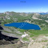 Du sommet… zoom sur le lac d’Allos