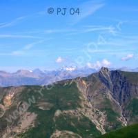 Au loin… le massif des Écrins