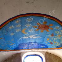 Fresque au-dessus de la porte